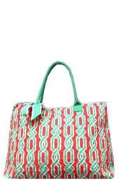 Large Quilted Tote Bag-GUA3907/MINT
